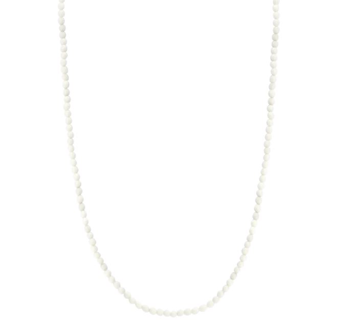 Deze TI SENTO zilveren ketting 3962WA bestaat uit een reeks smalle kralen in wit agaat. De ketting is gemaakt van 925 sterling zilver. De extra veilige sluiting is speciaal ontworpen zodat het altijd bij je blijft. 