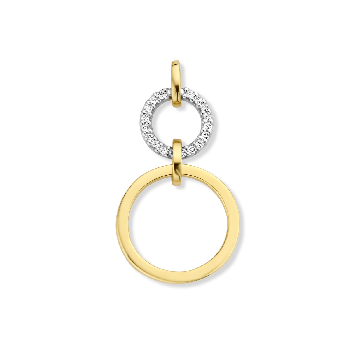 hanger 18 kt met diamant 