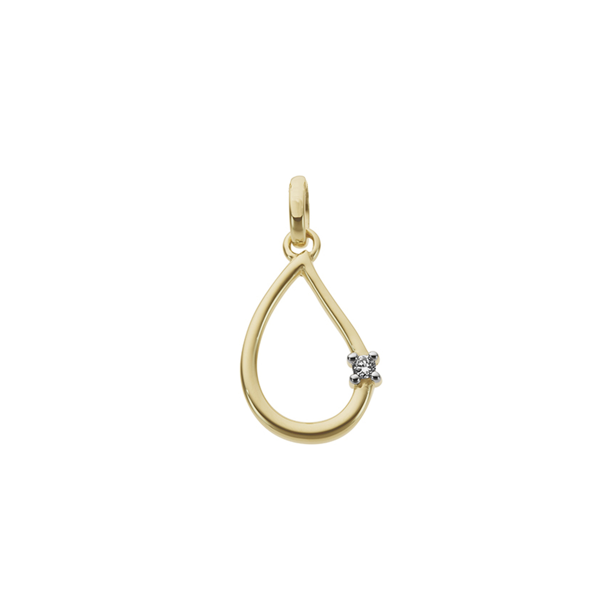 hanger 18kt met diamant