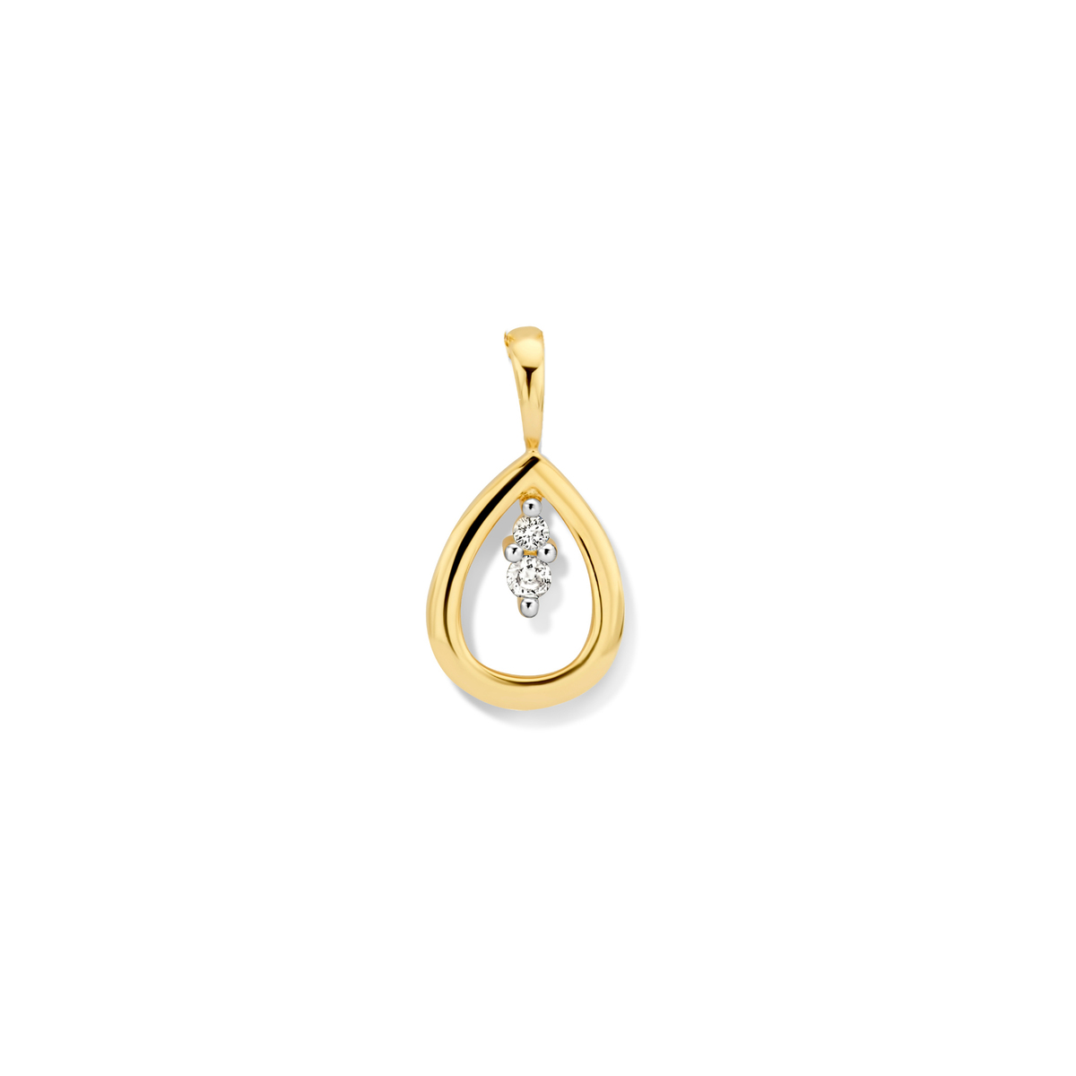 hanger 18kt met diamant