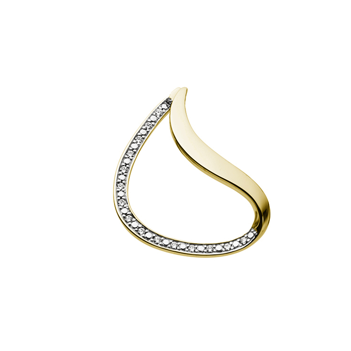 hanger 18kt met diamant