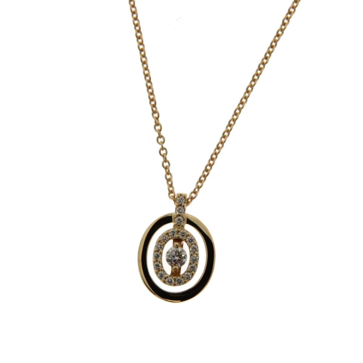 hanger 18kt met diamant