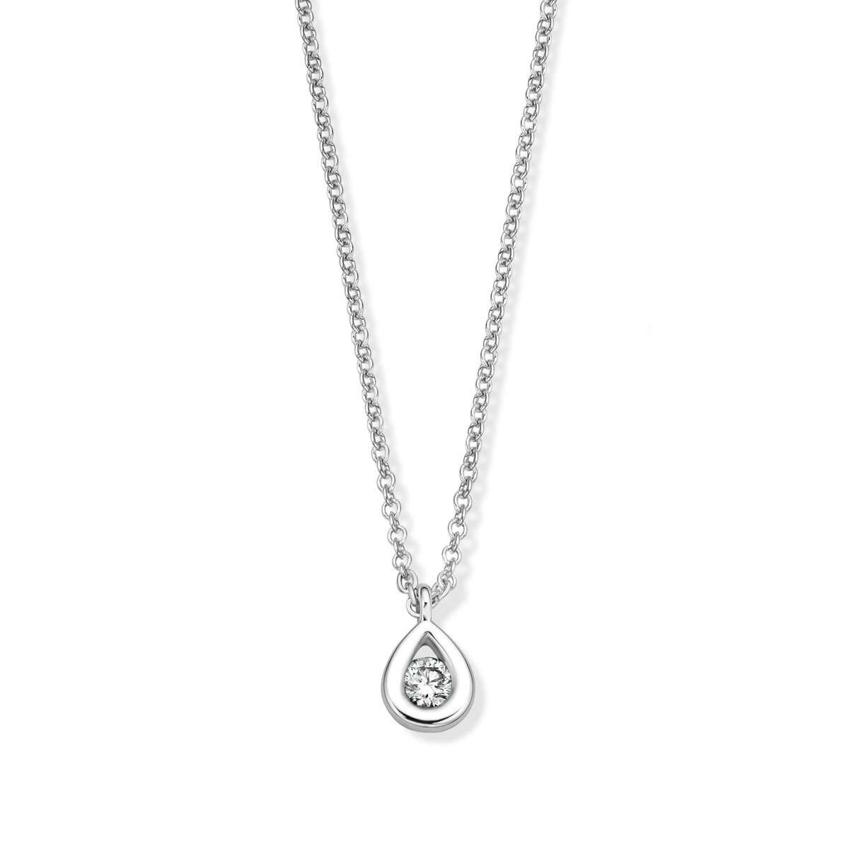 hanger 18kt met diamant