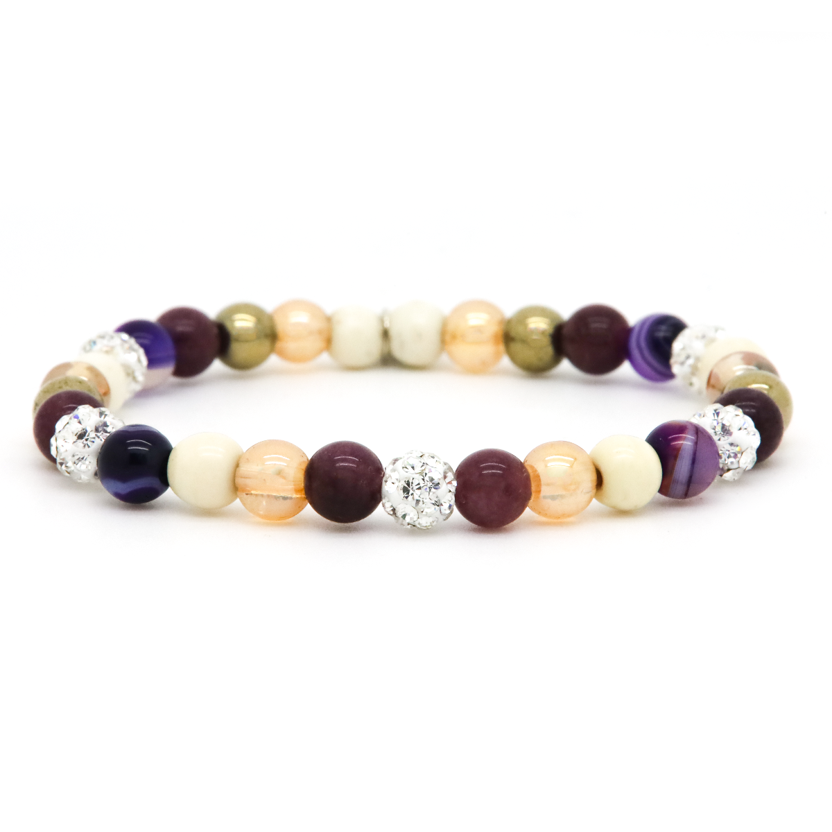 Karma armband, Spiral Gabrielle XS (gold crystal)