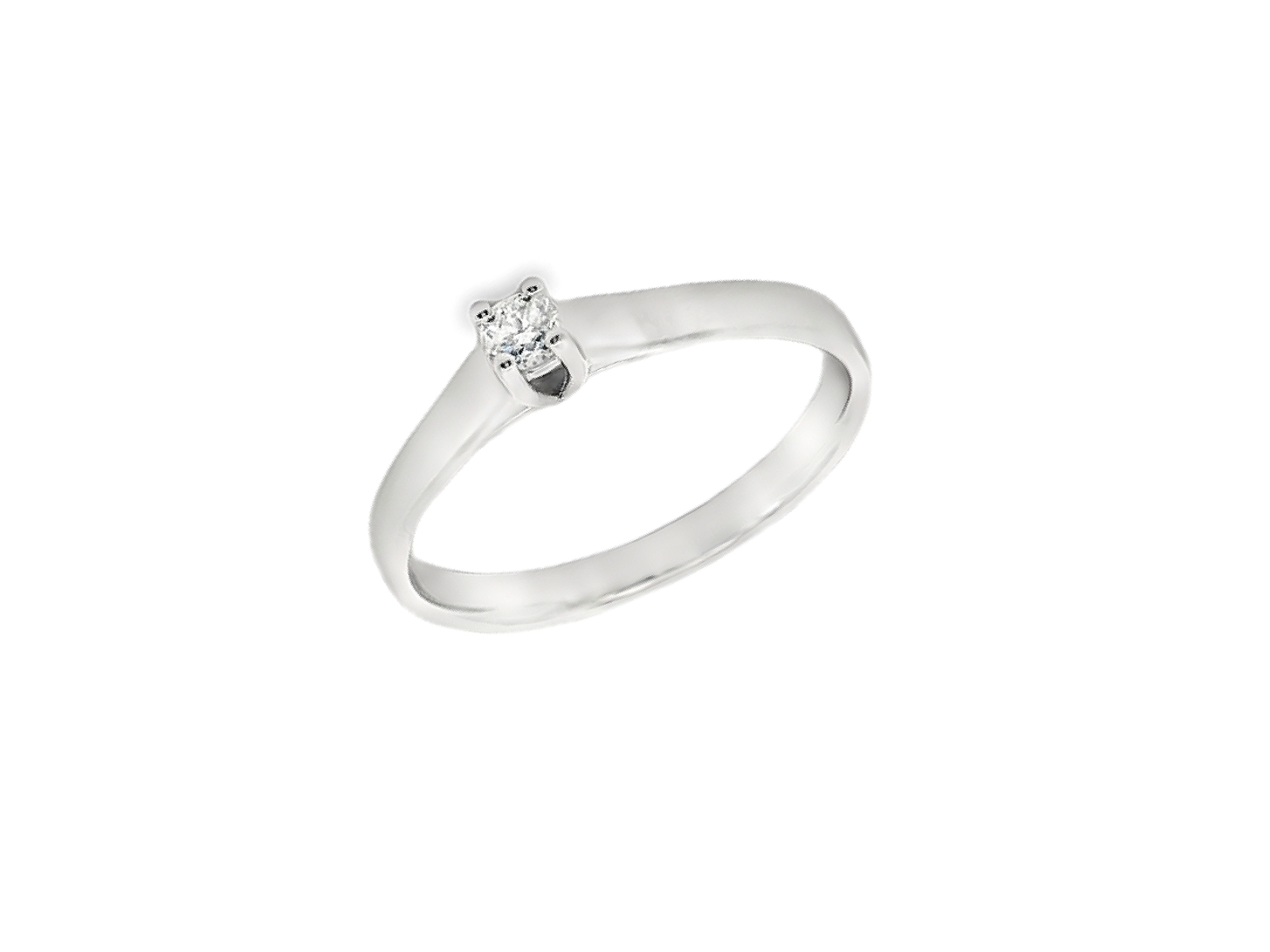 Deze elegante solitair ring is vervaardigd uit 14 karaat witgoud (2.41 gr) en straalt tijdloze klasse uit. In het midden schittert een briljant geslepen diamant van 0.08 ct (H/Si), zorgvuldig gezet om zijn natuurlijke schittering te maximaliseren.

Het verfijnde ontwerp en de slanke band zorgen voor een subtiele, maar luxueuze uitstraling, perfect voor dagelijks gebruik of als bijzondere verlovingsring. De combinatie van witgoud en de heldere diamant maakt dit sieraad een prachtige en veelzijdige toevoeging aan elke sieradencollectie.
De ring is verkrijgbaar in meerdere afmetingen.