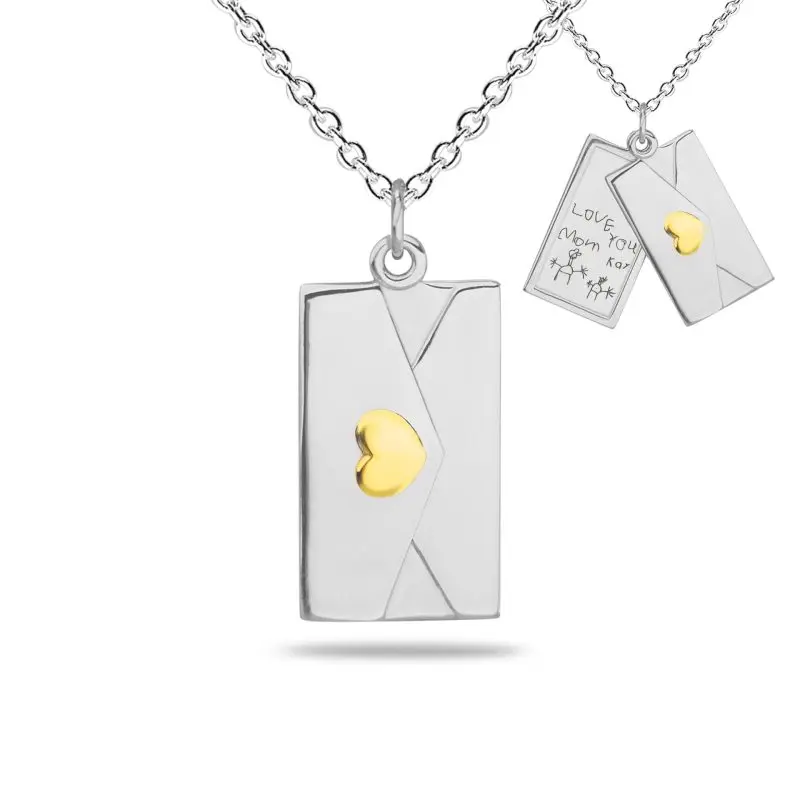 Envelop hanger, inclusief collier.