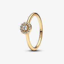 Pandora Ronde pavé halo-ring
