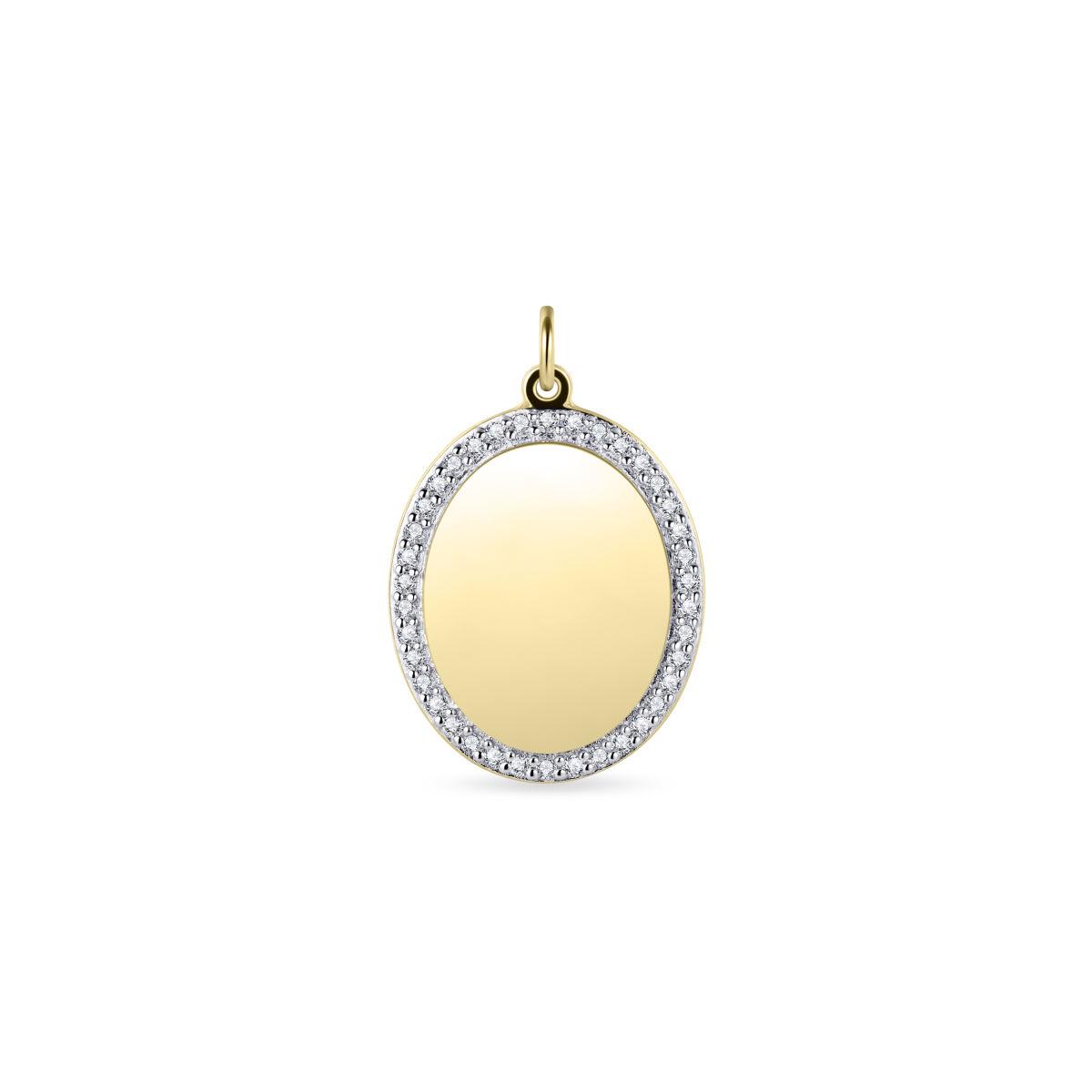 De Gisser Jewels Silver Pendant P1060Y is een elegante hanger. Met een goudkleurige, goudvergulde afwerking heeft de hanger een breedte van 14 mm en een diameter van 17 mm. Perfect te dragen aan een fijne ketting voor een verfijnde look bij elke gelegenheid. Voeg een vleugje luxe toe aan uw dagelijkse stijl!