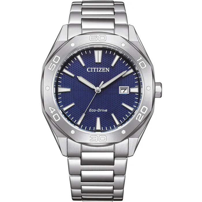 Citizen herenhorloge met een Klassieke look.
Het BM7631-52L Horloge van Citizen heeft een edelstalen kast en een edelstalen schakelband, een blauwe bewerkte wijzerplaat met zilverkleurige accenten, kristalglas en is 10 atm waterdicht.
Het Horloge BM7631-52L van Citizen maakt gebruik van de Eco Drive techniek en heeft dus geen batterijwissel nodig!

Specificaties:

- Eco-Drive techniek
- Analoog
- 240 Dagen gangreserve
- Edelstalen kast
- Blauwe wijzerplaat met zilverkleurige accenten
- Kristalglas
- Datum aanduiding
- Waterdicht 10 ATM
- Edelstalen band
- Vouwsluiting
- Diameter: ca. 41 mm
- Hoogte: ca. 9 mm