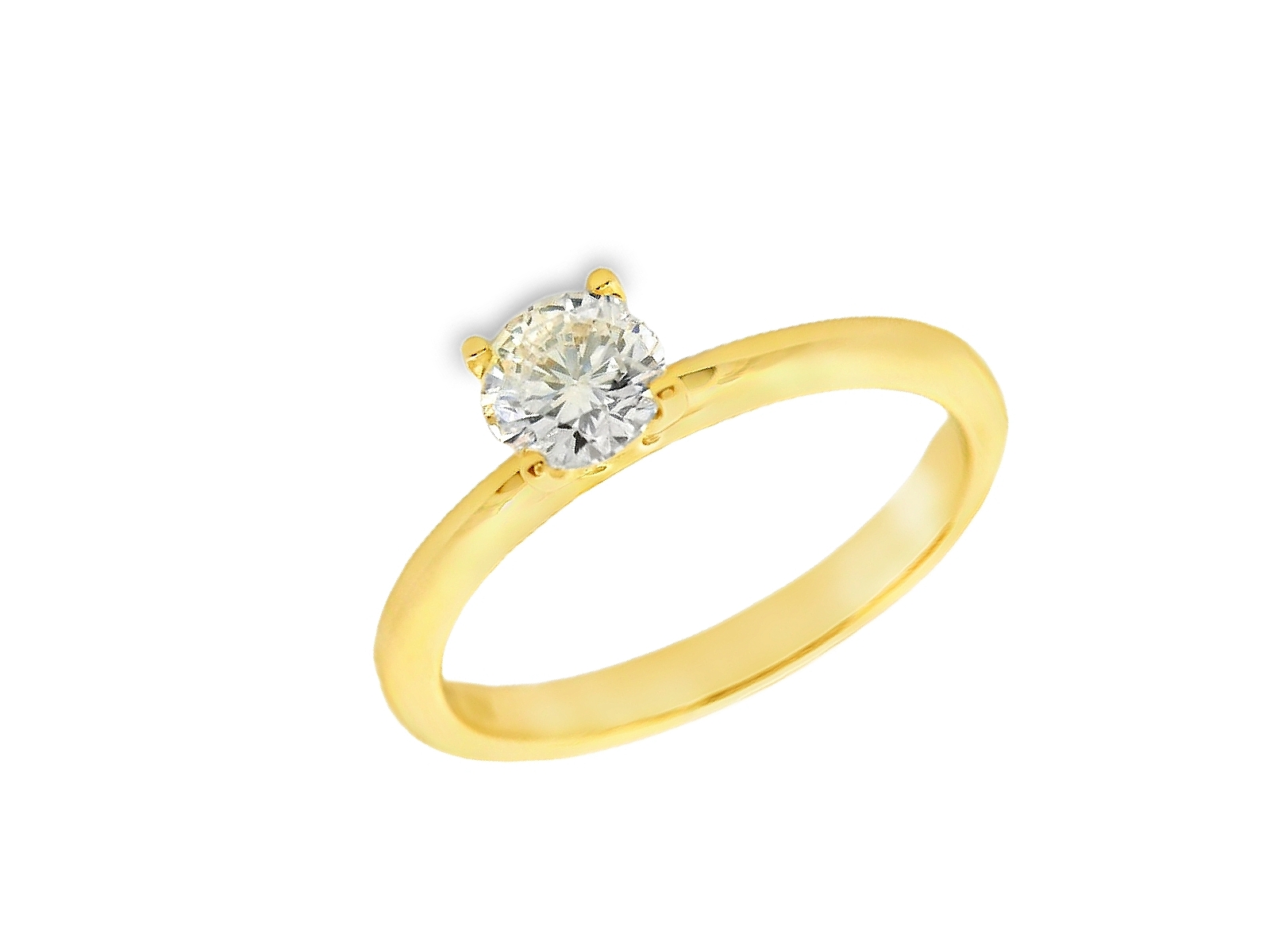 Deze elegante geelgouden solitair ring is vervaardigd uit 14 karaat goud (2.89 gr) en straalt een tijdloze schoonheid uit. Het ontwerp is minimalistisch en verfijnd, met een enkele, schitterende diamant van 0.45 caraat als het stralende middelpunt. De diamant is van hoge kwaliteit, met een kleur van H en een helderheid van SI, wat zorgt voor een briljante schittering. Het geelgouden materiaal geeft de ring een warme en luxe uitstraling, perfect voor een verfijnde en klassieke look. Deze solitair ring is een ideale keuze voor een verloving of een speciaal moment dat je voor altijd wilt herinneren.
De ring is verkrijgbaar in meerdere afmetingen.