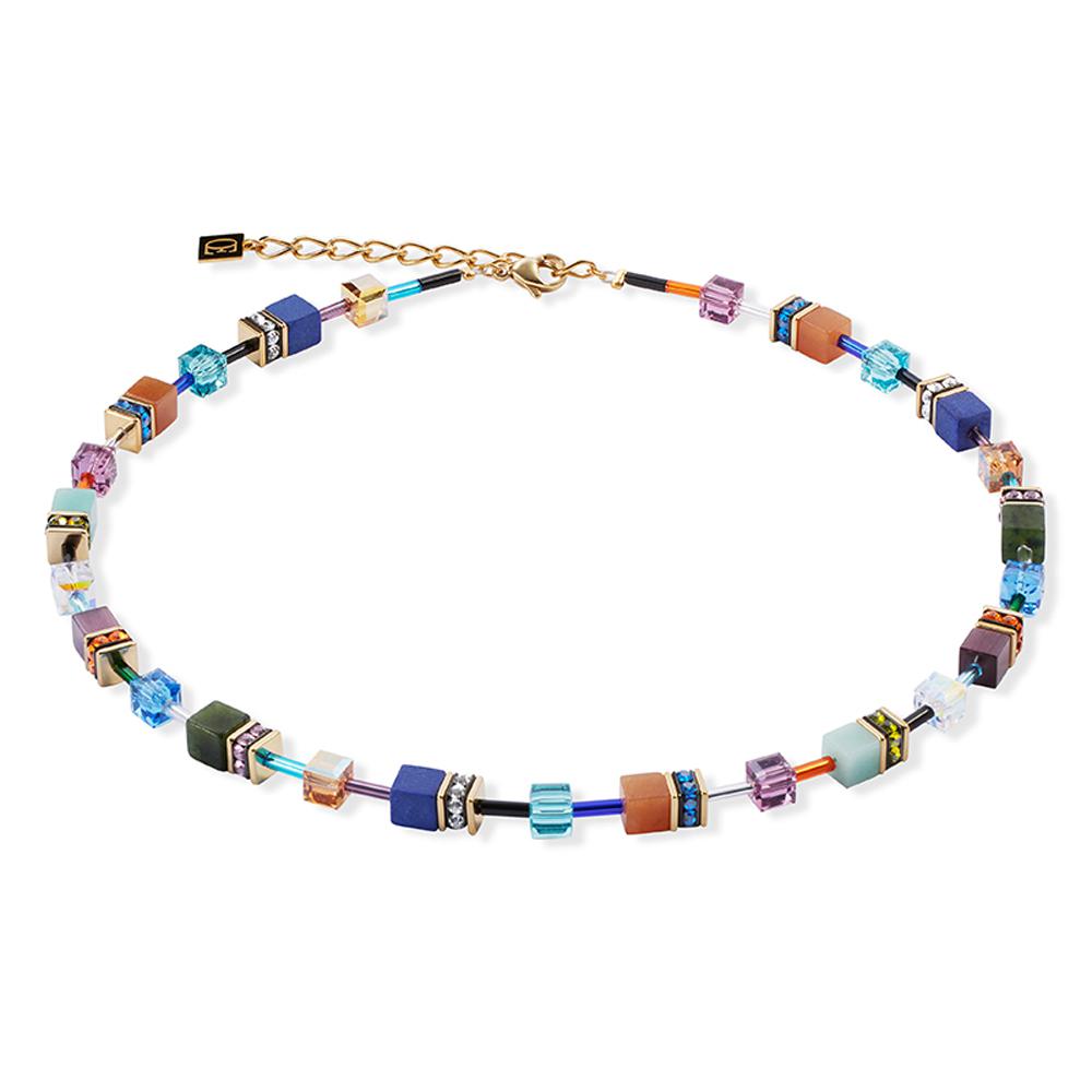 Coeur de lion collier met lapis lazuli, aventurijn en amazoniet