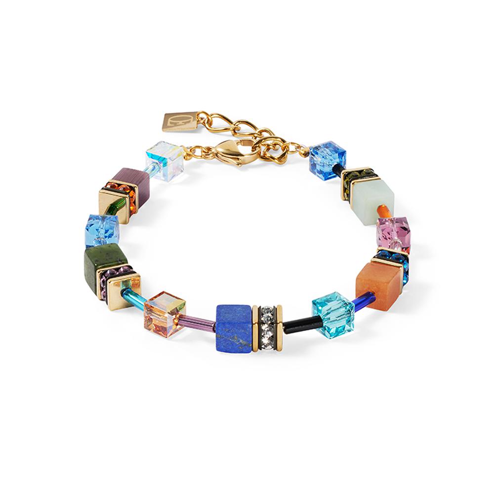 Coeur de lion armband met lapis lazuli, aventurijn en amazoniet