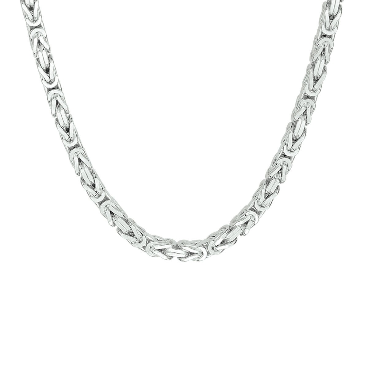 Dit prachtige Zilver Koningsschakel Ketting van de Van Zaanen Zilver Collectie heeft een lengte van 50 cm en een breedte van 4,5 mm. De stevige schakels stralen luxe en elegantie uit. Draag deze ketting als een opvallend accessoire bij zowel formele als casual outfits voor een verfijnde uitstraling.