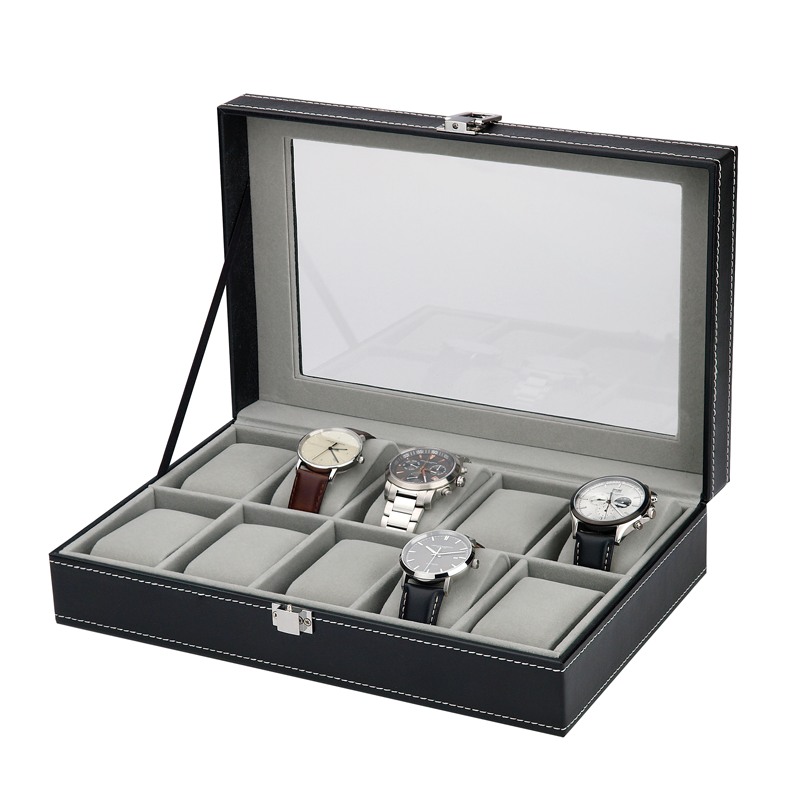 Horloge opbergbox voor 10 horloges
