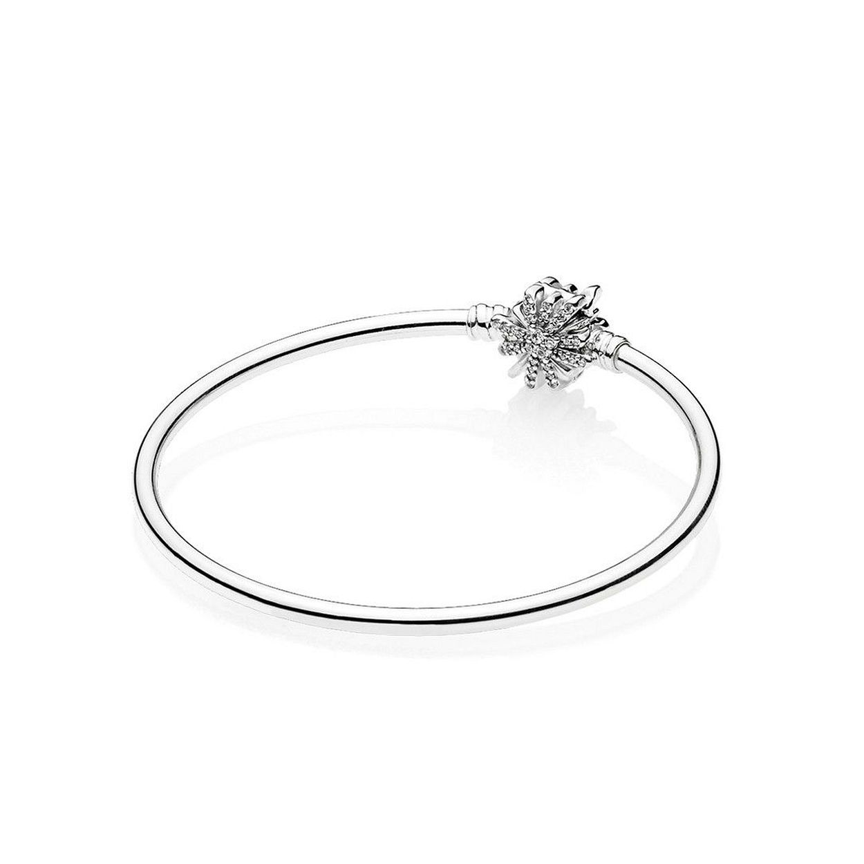 Pandora - Zilveren vaste armband, Firework clasp - 597763CZ-19