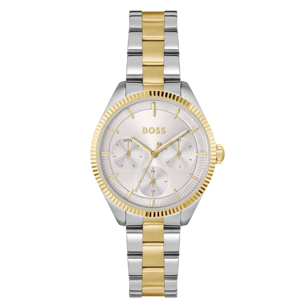 Dit Boss horloge behoort tot de Sage collectie.
Referentienummer: HB1502804
