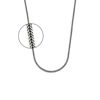 Massief zilveren collier op 60 cm model 170