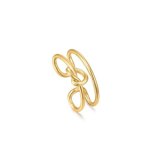 Forget Me Knot - Ear Cuffs - Zilver / 14kt GP 