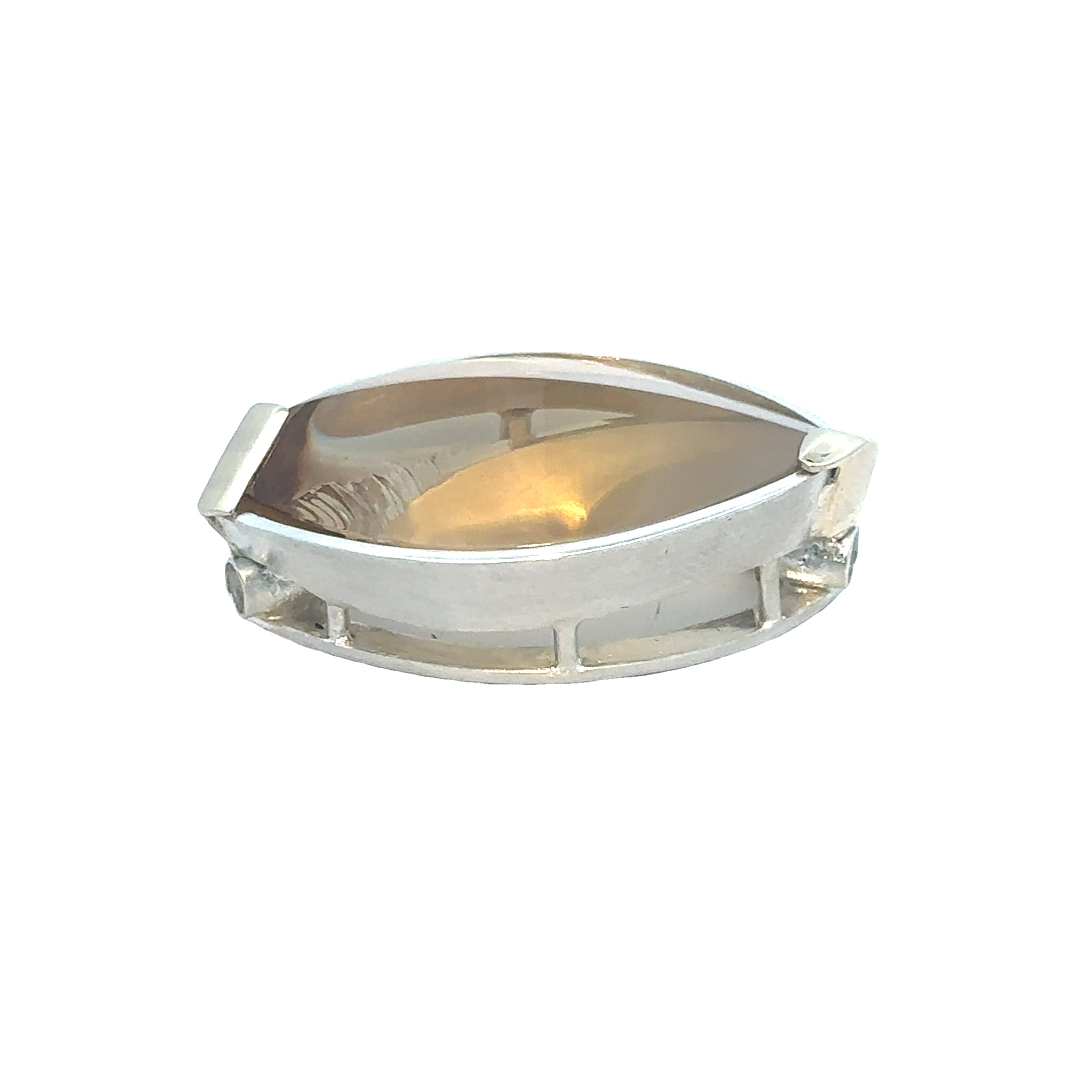 Die Wechselschließe mit Citrin ca. 28ct in 750/AU, 925/AG  ist ein beeindruckendes Schmuckstück der Kategorie Collierschließe für das System Nittel/ Headfix. Tragen Sie diesen eleganten Anhänger an einer feinenPerlenkette oder Seilecollier, um Ihrem Outfit einen Hauch von Luxus und Glamour zu verleihen. Perfekt für besondere Anlässe oder als Highlight im Alltag.