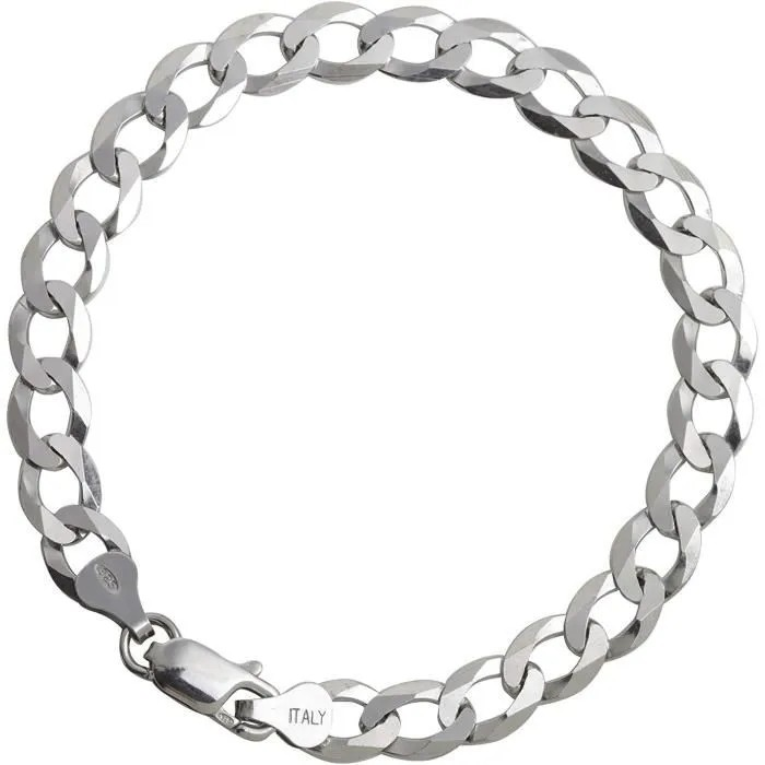 De Gourmet schakel armband, is een verfijnde zilveren armband. De gefacetteerde schakels geven een glanzend en elegant uiterlijk, ideaal als statement stuk of voor dagelijkse elegantie. Draag hem los of combineer met andere armbanden voor een gelaagde look. Perfect voor iedere gelegenheid!