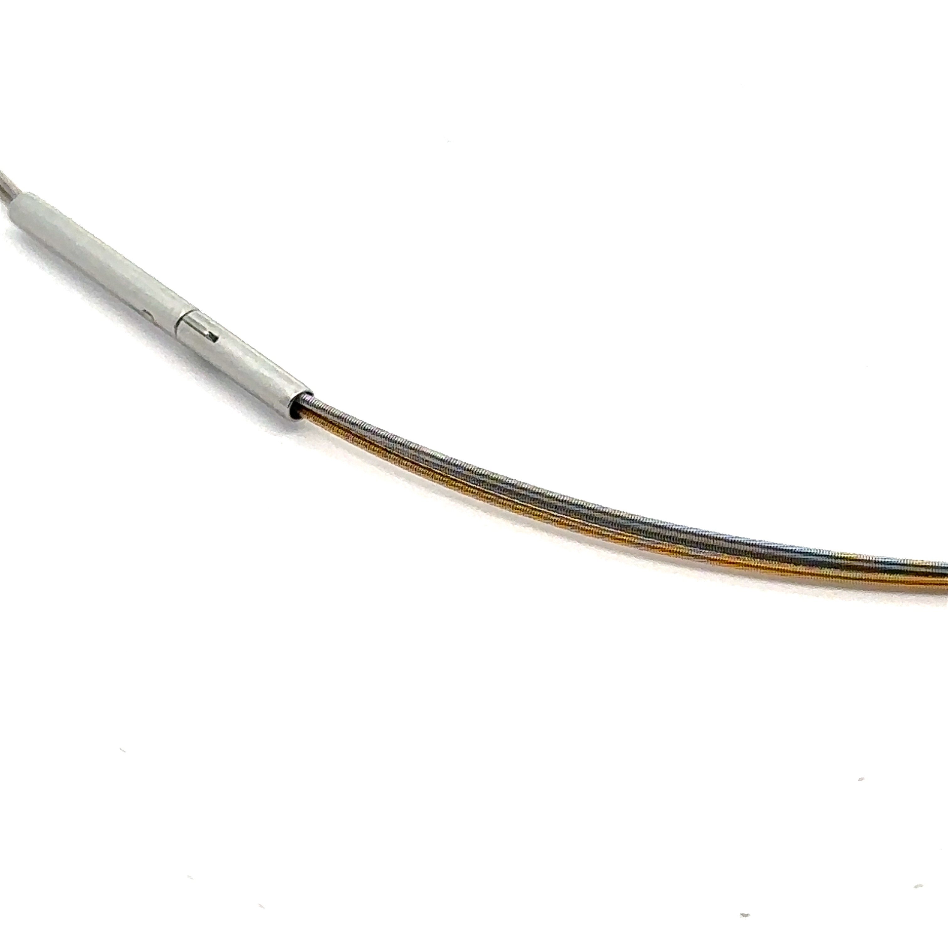 Spiralcollier bicolor Stahl, R3, L40cm, D0,5mm