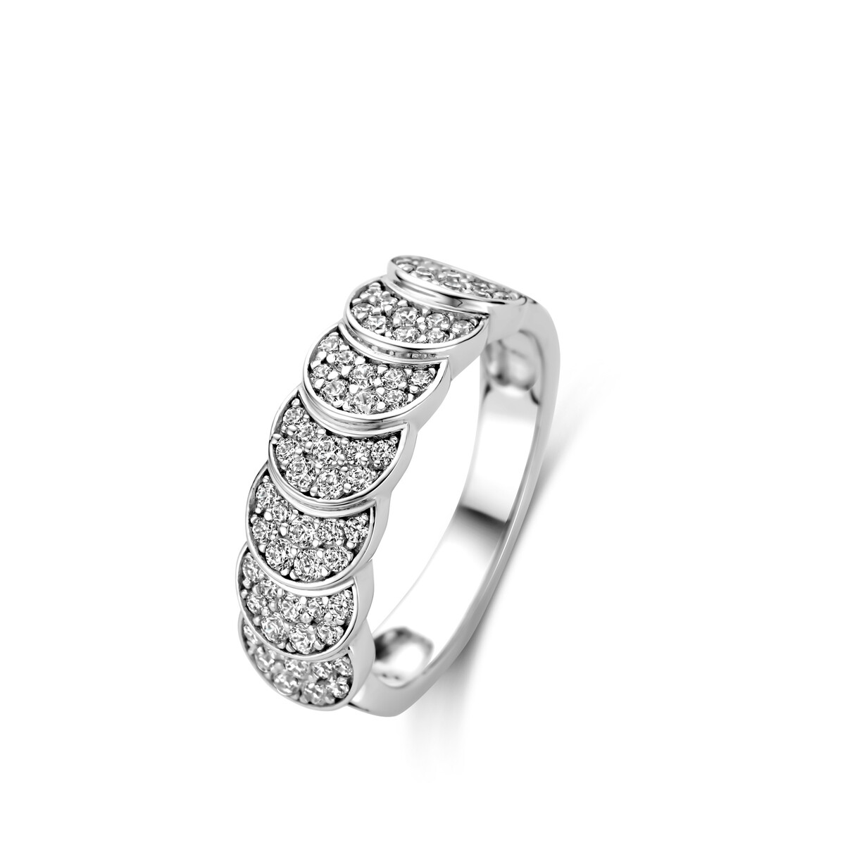 zilveren ring met zirkoon