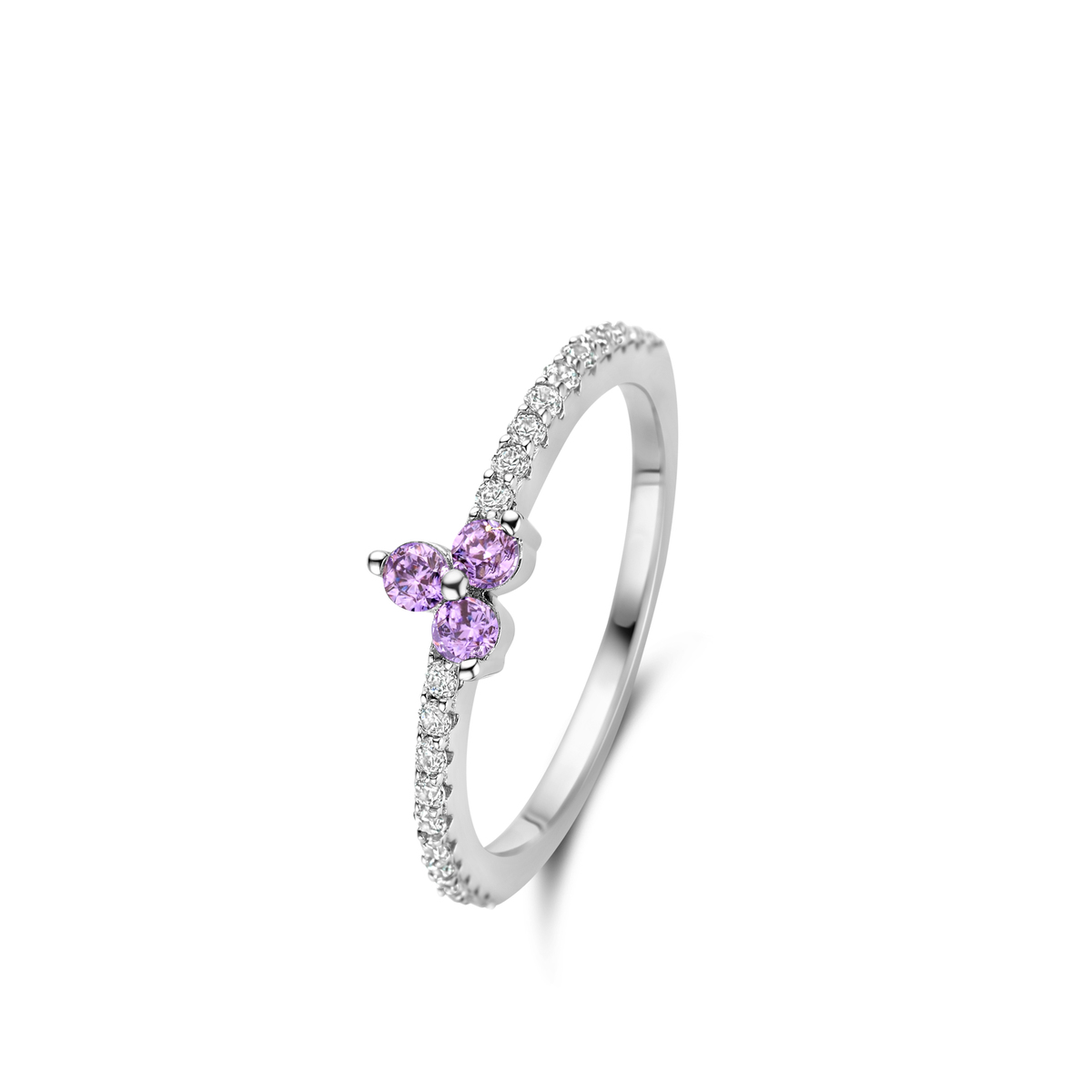 zilveren ring met zirkoon