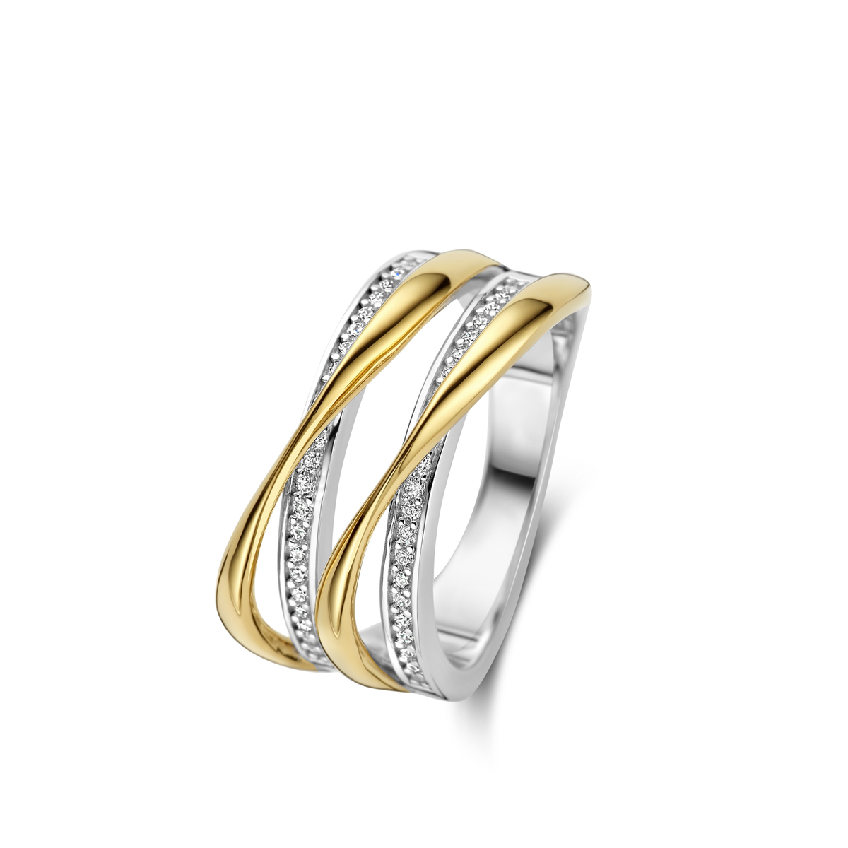 zilveren ring met zirkoon