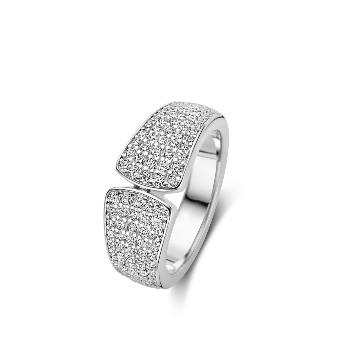 zilveren ring met zirkoon
