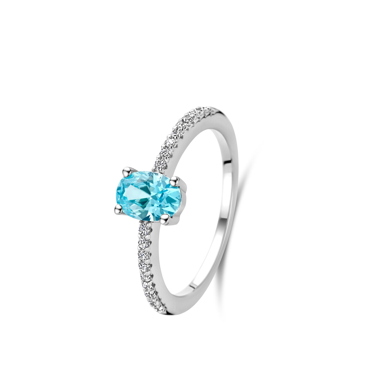 zilveren ring met zirkoon