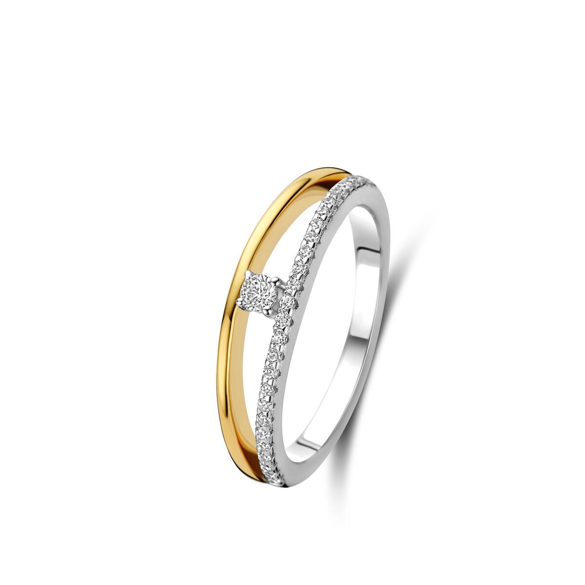 zilveren ring met zirkoon