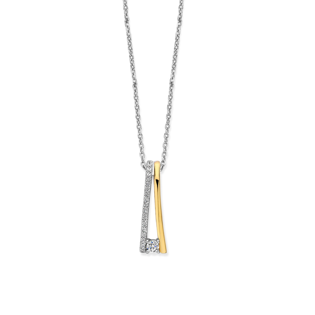 zilver vergulde hanger