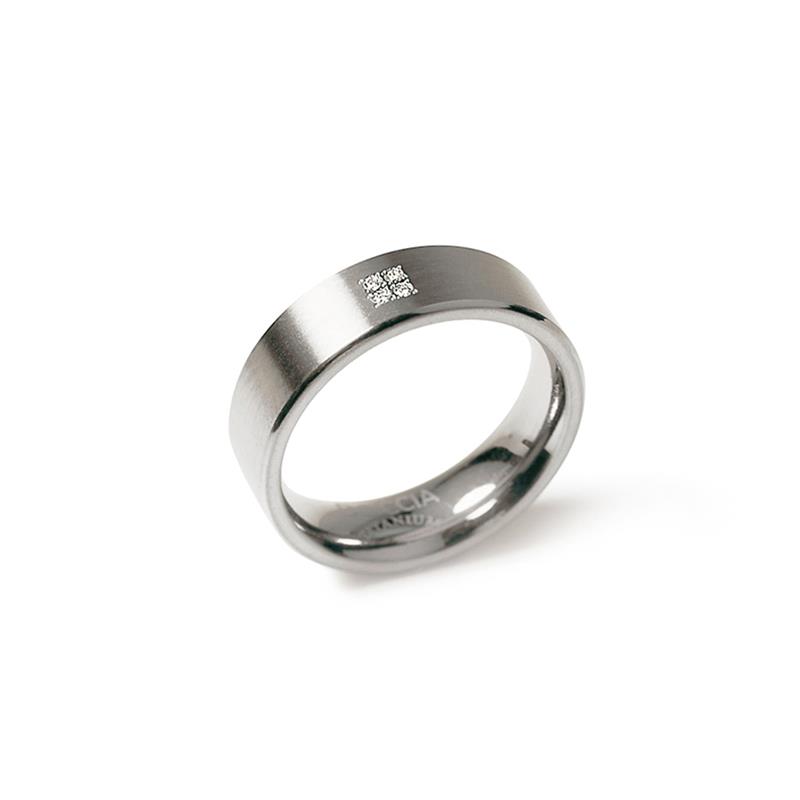 Dit is een ring van het merk Boccia Titanium