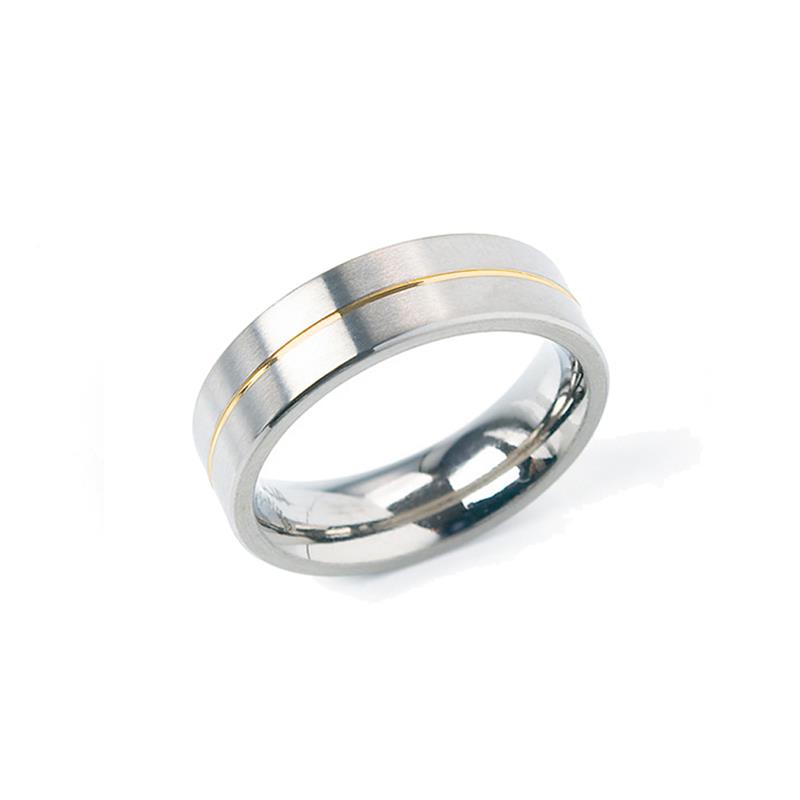 53 - 17 mm Titanium Goud verguld 6 mm