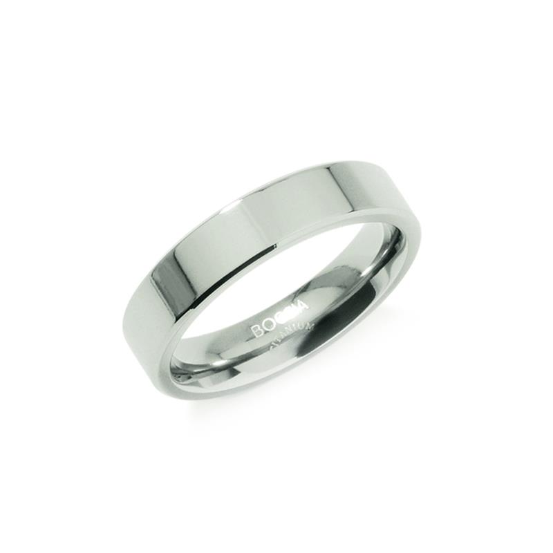 Boccia Titanium Ring glad poli