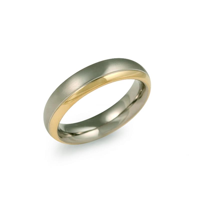 Dit is een ring van het merk Boccia Titanium
