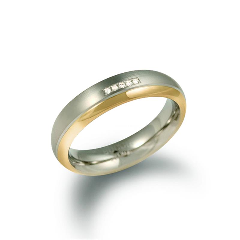 Dit is een ring van het merk Boccia Titanium