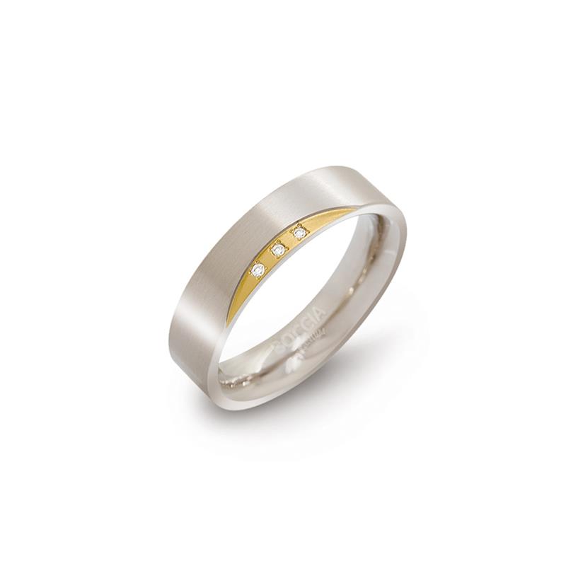 Dit is een ring van het merk Boccia Titanium