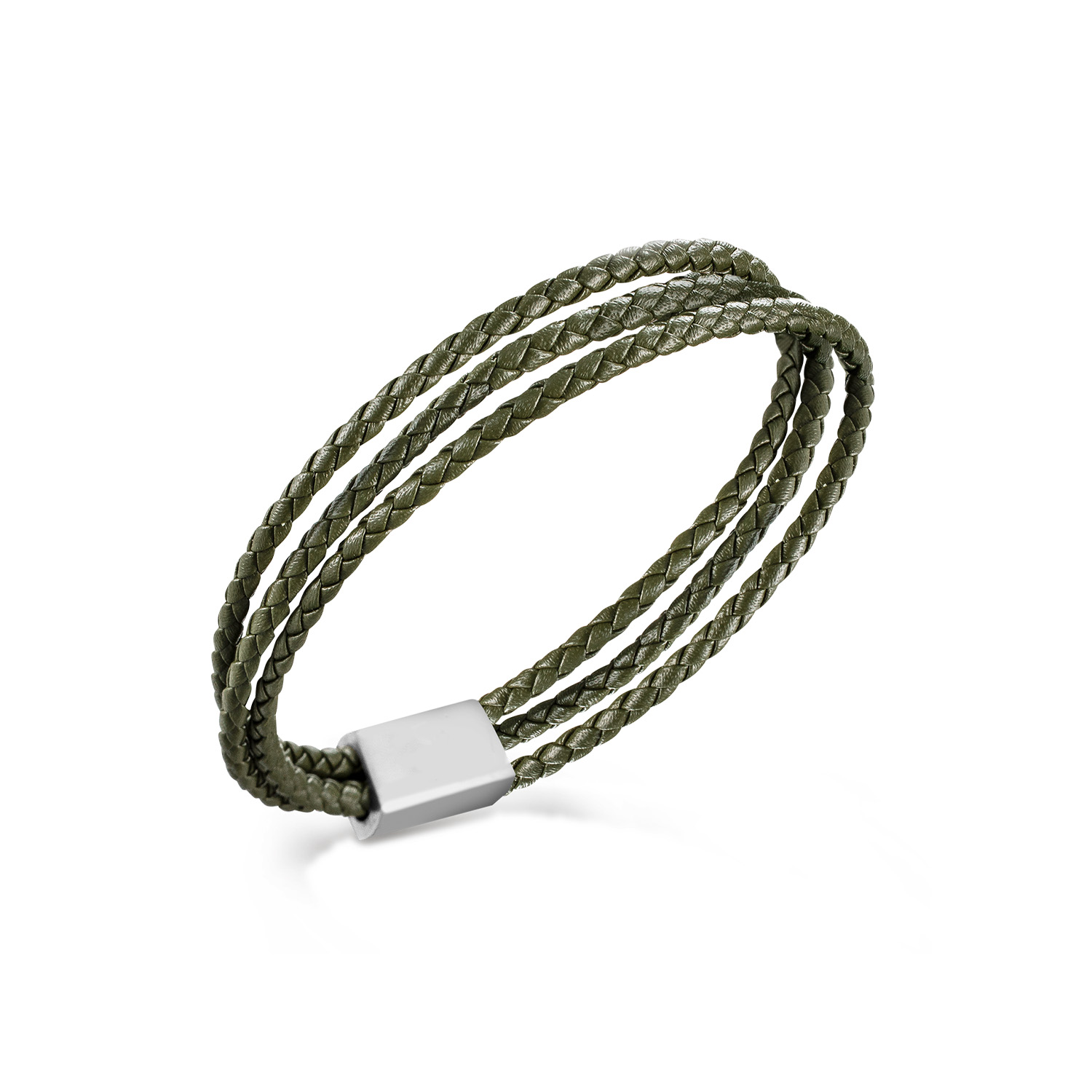 Boccia Titanium 03053-02 Armband Leer
Deze unieke titanium armband van Boccia Titanium is een mooie toevoeging aan je sieradencollectie! Wat deze armband uniek maakt, is dat hij bestaat uit 3 olijfgroene gevlochten leren strengen die bijeenkomen in een magneetsluiting. Combineer de armband met het bijpassende sieraden voor een complete look. De lengte is 19 of 21cm.

HET MERK
Boccia Titanium is het titanium merk van Nederland, dat zijn oorsprong in Duitsland vindt en is opgericht in het jaar 1992. Ontwikkeld door internationale ontwerpers. Alle titanium componenten van de BOCCIA TITANIUM collectie zijn gemaakt van 99,7% puur titanium; het bijzondere materiaal. Het is licht in gewicht, neemt de temperatuur van de huid aan en is zeer huidvriendelijk. Bovendien is het corrosie- en temperatuurbestendig.

SPECIFICATIES
- Armband
- Olijfgroen leer
- Magneetsluiting
- 21cm
