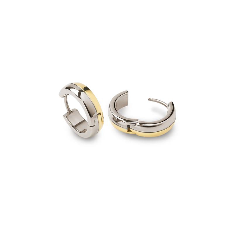 BOCCIA Titanium Klapoorringen Bicolor