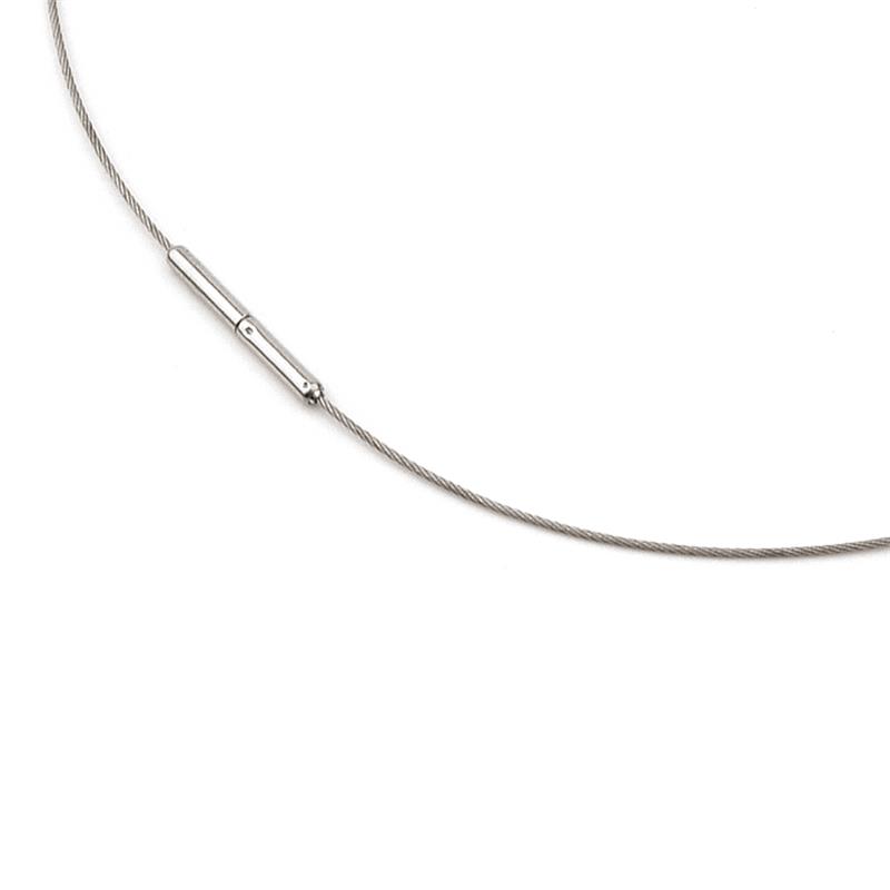 Boccia collier titanium
