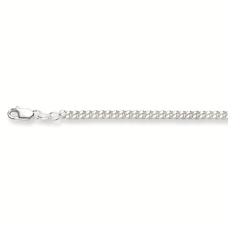 Zilver gourmet collier 45 cm - 3.2 mm