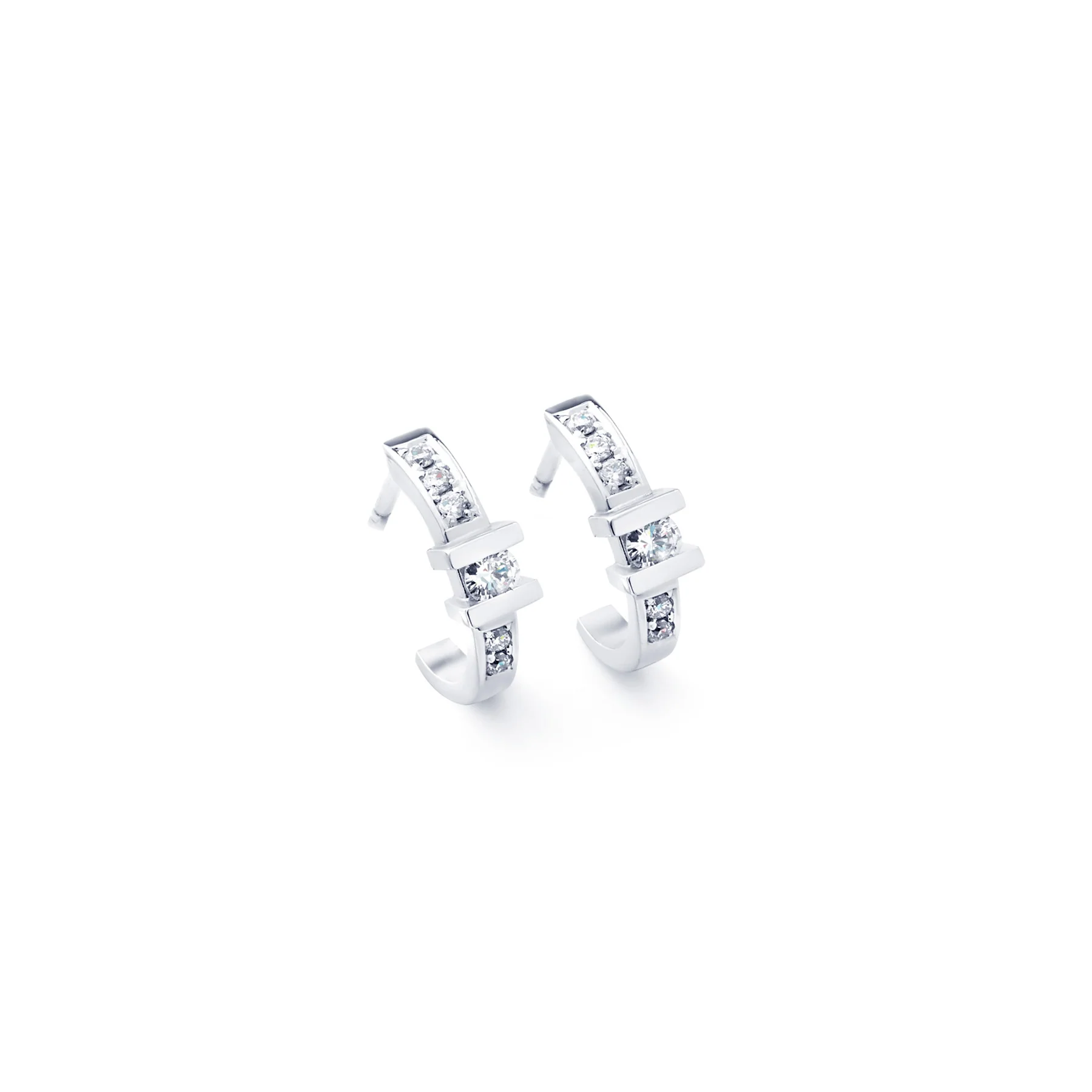 by R&C Diamonds Julie Riche wit gouden oorsieraden