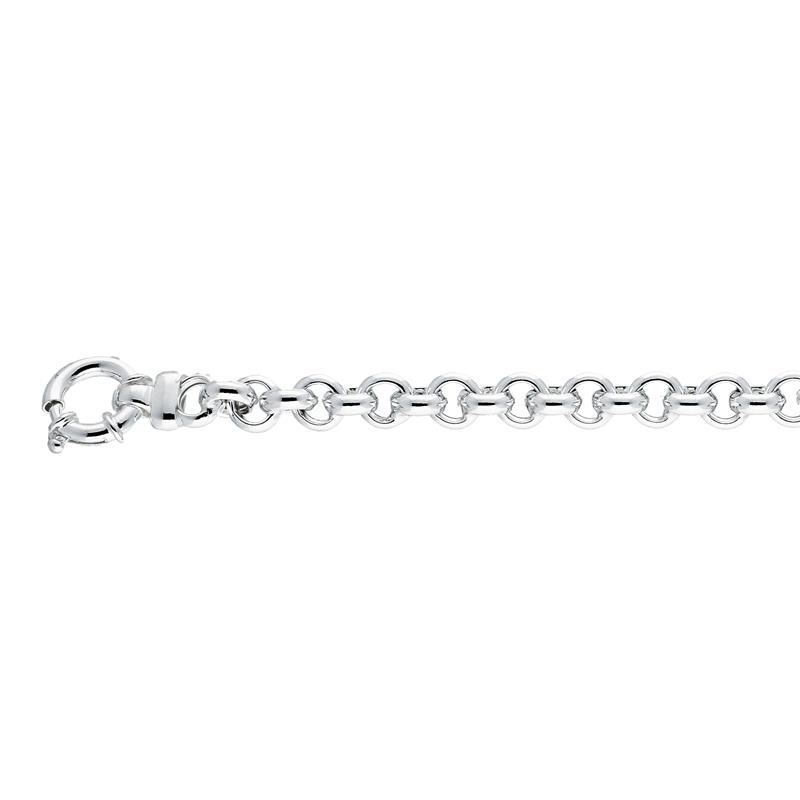 Zilveren Schakelarmband Jasseron 8mm