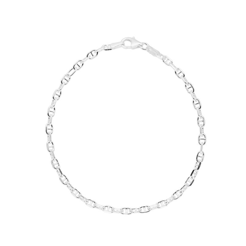 Zilveren fantasie anker armband 19cm