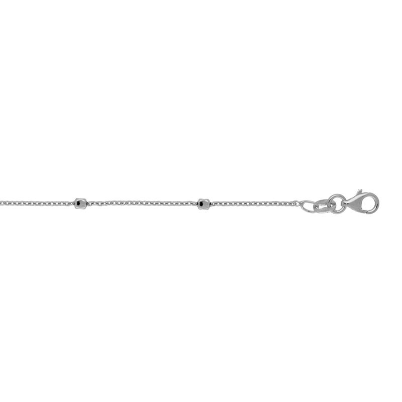 Zilver Gerhodineerde Anker Schakel Armband