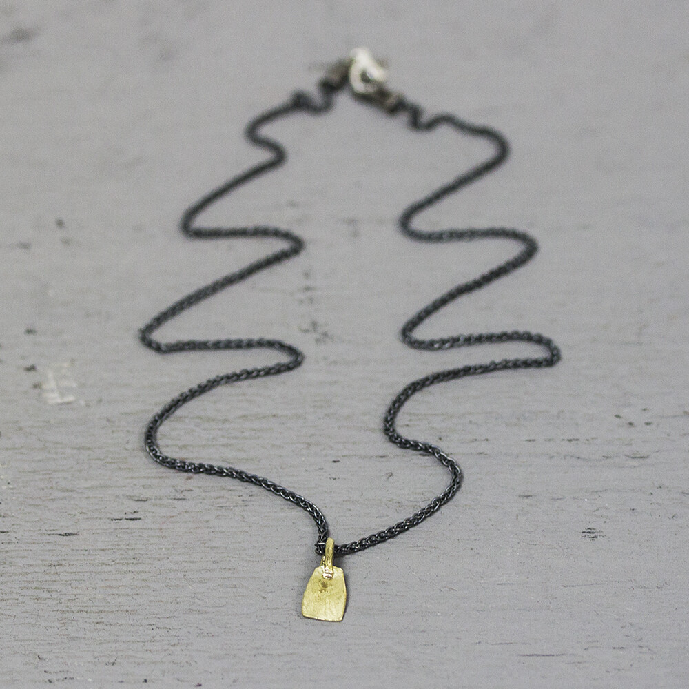 Collier gemaakt van 925 geoxideerd sterling zilver in combinatie met een zilver vergulde hanger. Combineer met de andere sieraden van Jeh Jewels voor een complete look!
