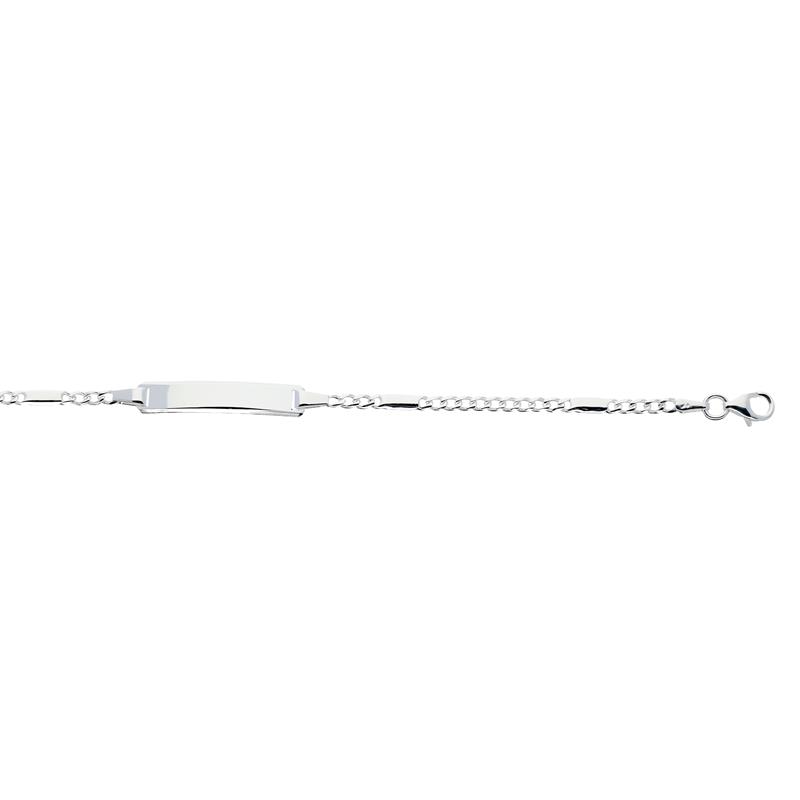 Zilveren graveer armband 17cm