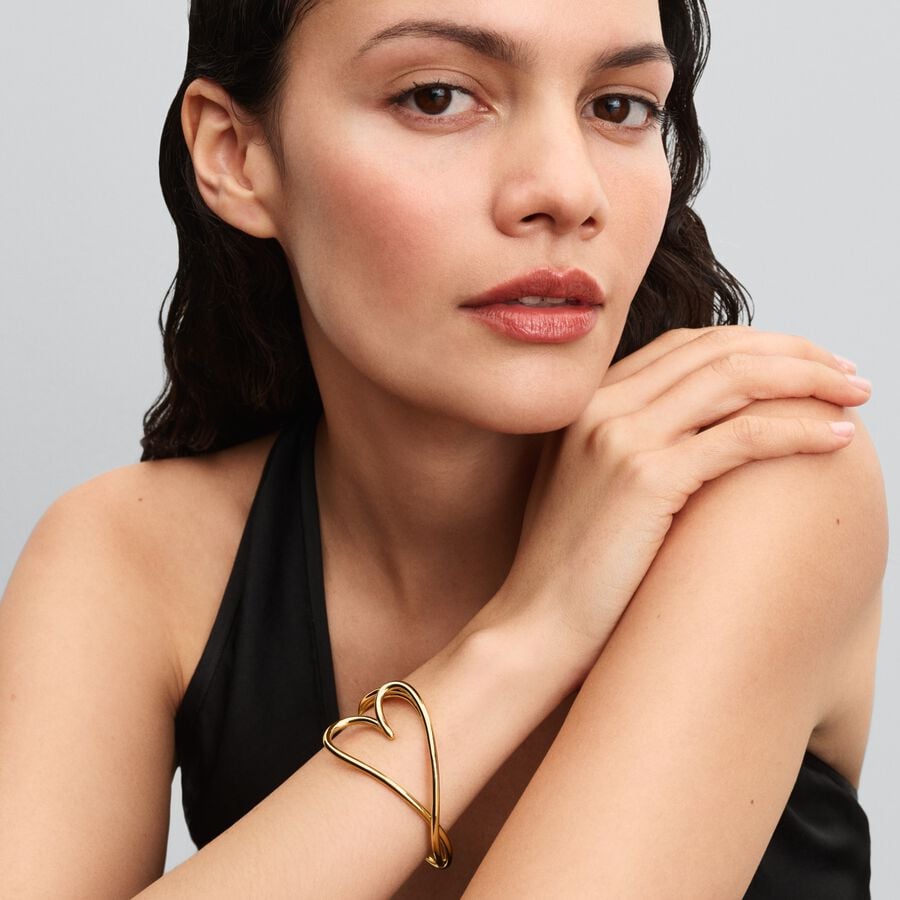 Pandora Organisch Gevormde Hart Bangle