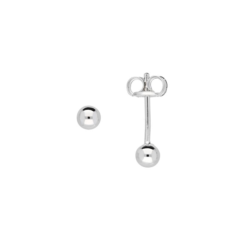Zilveren Oorstekers Bolletje 3mm